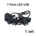 7 ports led usb