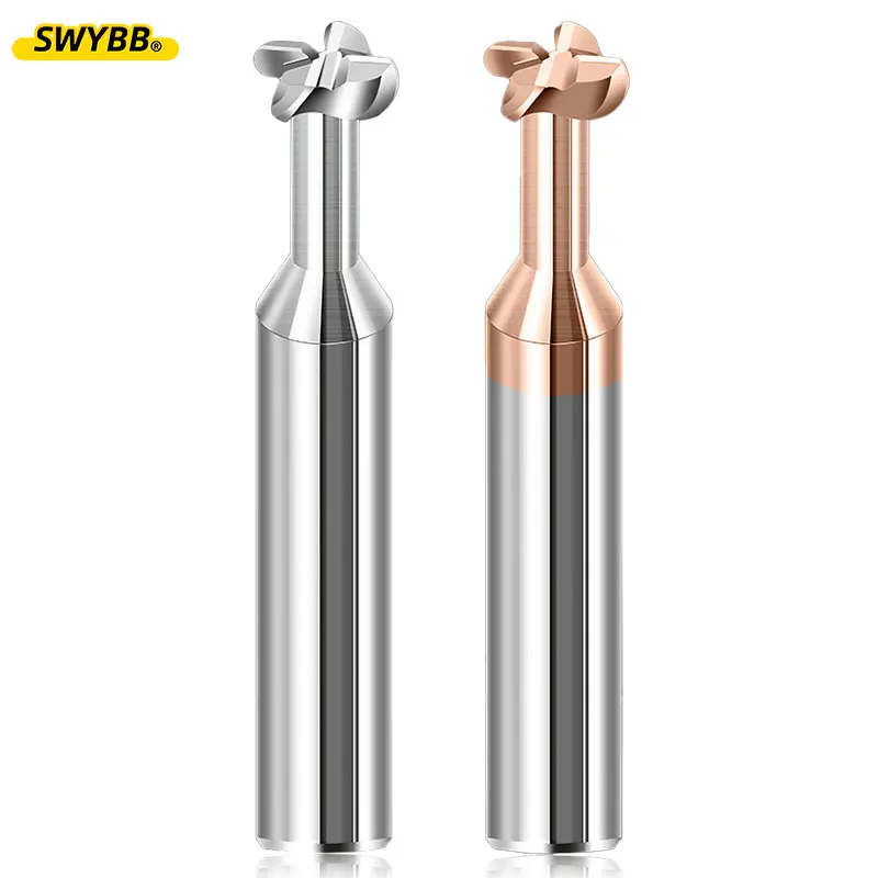 Swybb Radius Ecke t Schlitz Schaft fräser cnc Hartmetalls ch neider konkave Lichtbogen bearbeitung Stahl Aluminium Werkzeug 6mm r 1, 5 r1 r 0,5