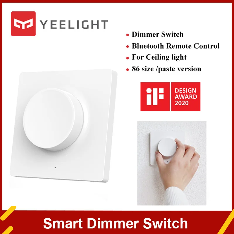 Yeelight Smart Dimmer Wireless Wall Switches Knob Switch Bluetooth