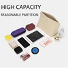 Felt Insert Bag Cosmetic Organizer Insert For Tote Makeup Bag With Zipper Inner Pouch Fit Luxury Women Handbags Mini Storage Bag 5