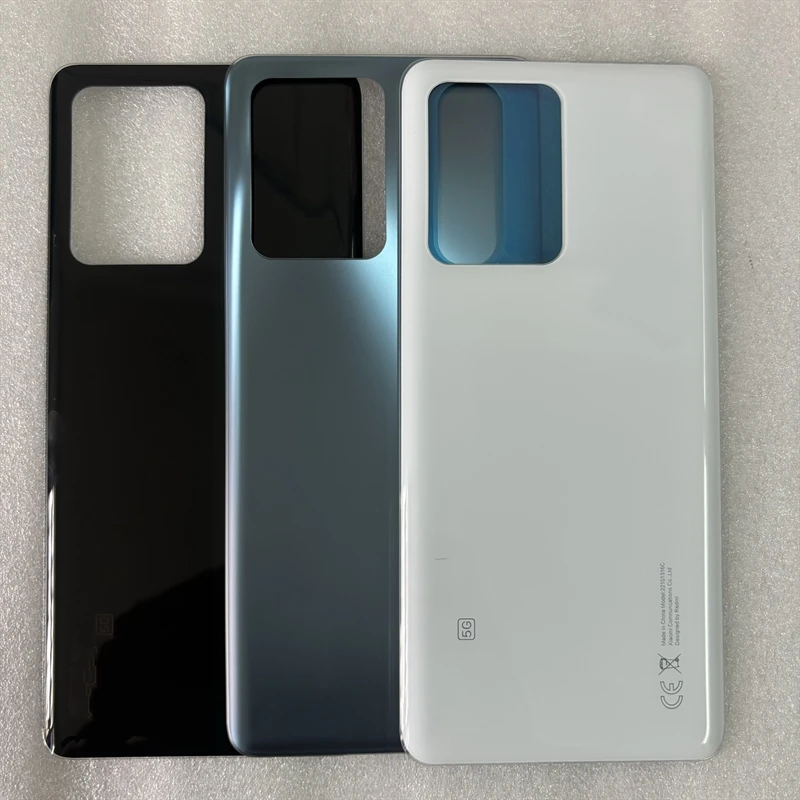 Glass Phone Back Cover For Redmi Note 12 Pro+ 5G 12Pro Plus 22101316UCP 22101316UG Battery Cover Back Glass Panel Rear Door Housing Case Replace phone back cover glass battery cover