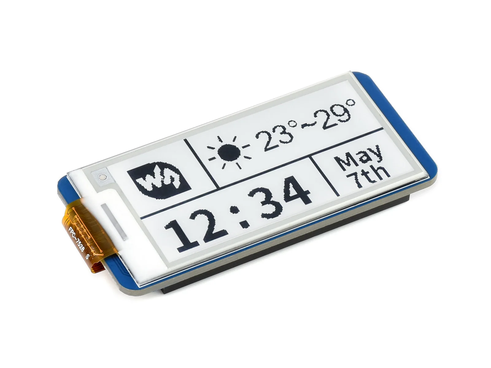Waveshare 2.13Inch E-Papier E-Ink Display Module Voor Raspberry Pi Pico, 250*122, Zwart/Wit, Spi