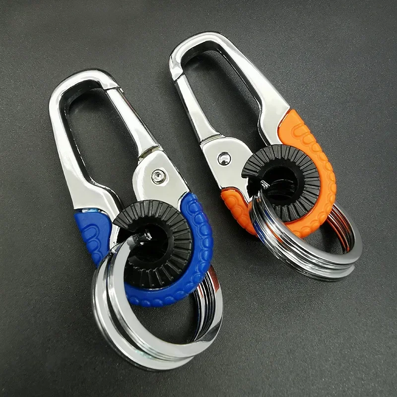 Męskie haczyk do breloka ze stalowa klamra nierdzewnej Outdoor Carabiner narzędzie do wspinaczki podwójny pierścień samochód rybacki brelok akcesoria samochodowe