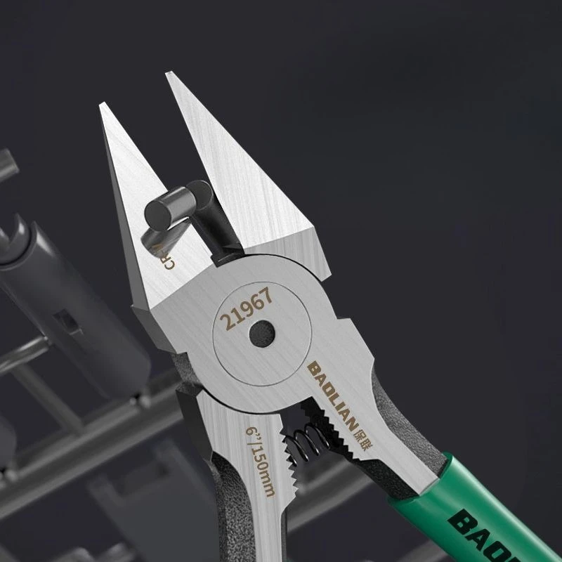 Baolian Industrial Grade Special Sharp Side Mouth Pliers High Hardness Electrician Small Diagonal Pliers Electrician Manual Tool