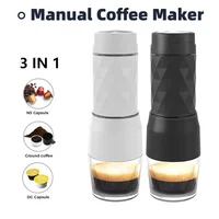 Portable Manual Coffee Machine 3In1 Italian Capsule Coffee Machine Outdoor Travel Hand Pressure Coffee Pot Capsules Coffee Maker 1