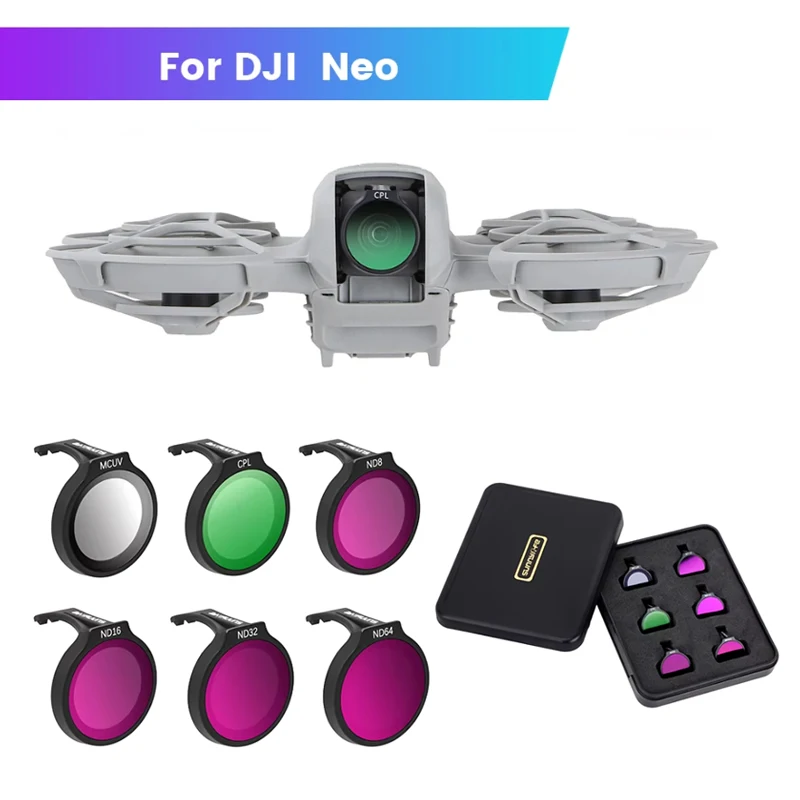 Filtres DJI NEO ND MCUV Lot 6 en 1 - Protection Objectif Drone