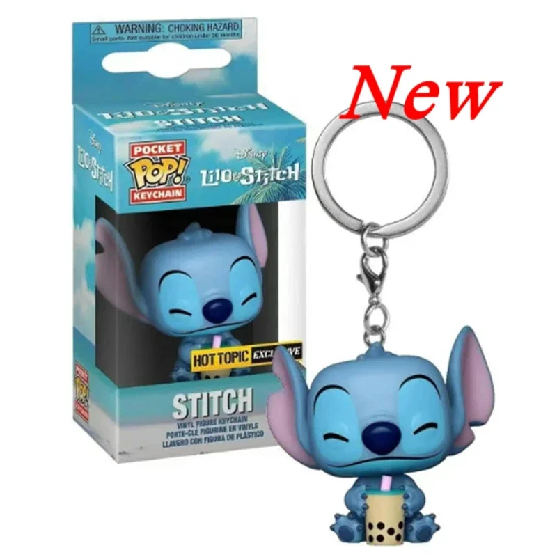 Nuevos 22 estilos de llaveros Funko Pocket pop de Mickey Mouse, Minnie, Donald Duck, Stitch, Angel, Elvis, TIKI, Lilo y Scrump, figuras de vinilo