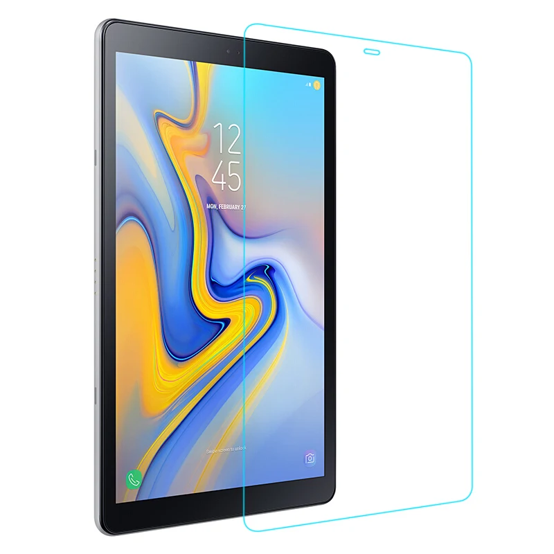 For Samsung Galaxy Tab A 10.5 2018 SM-T590 SM-T595 SM-T597 Tablet Bubble Free Scratch Proof HD Tempered Glass Screen Protector 3