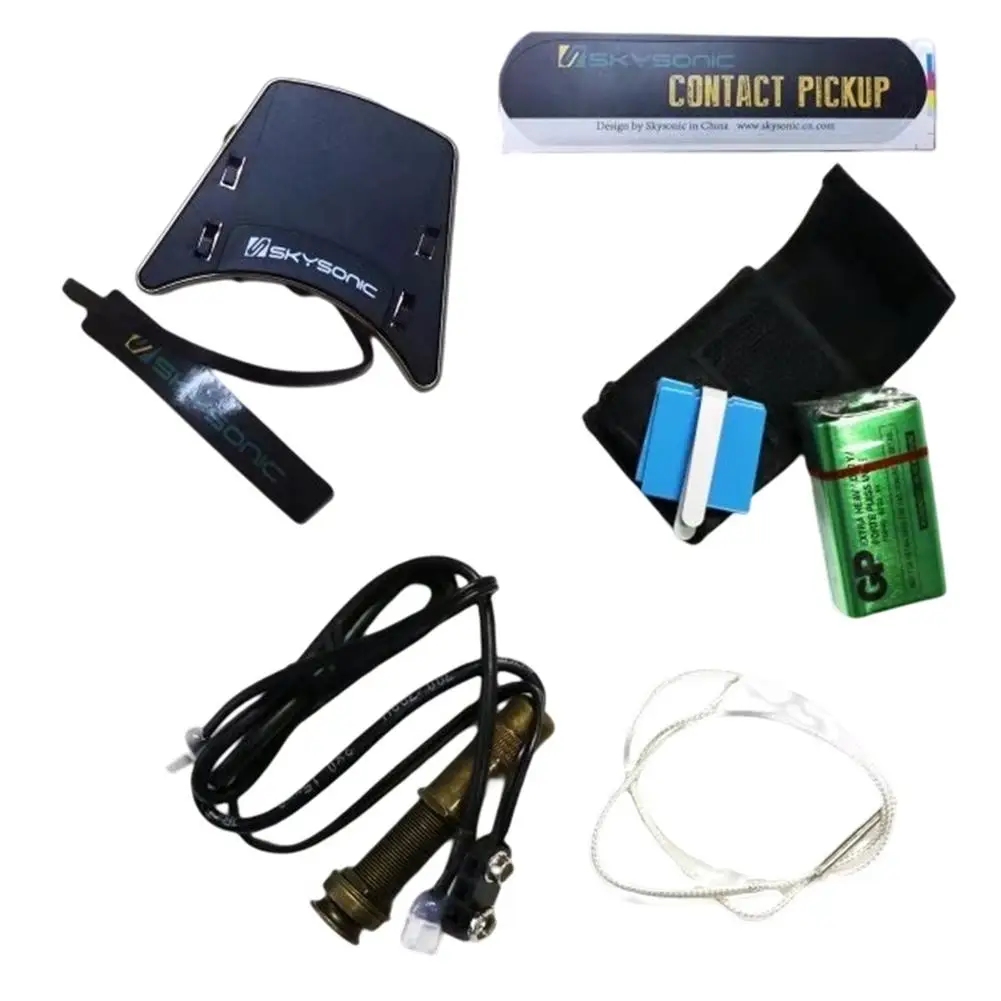 Joy-2 Acoustic Guitar Pickup Dual Modes Piezo Microphone Soundhole Pickups Piezoelectric Guitar Musical Instrument Accessories