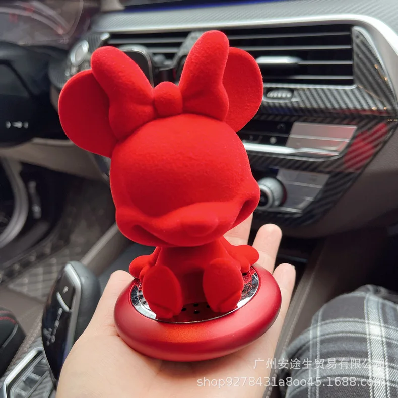 ديزني الكرتون أنيمي ميكي ميني ماوس سيارة زخرفة الم...