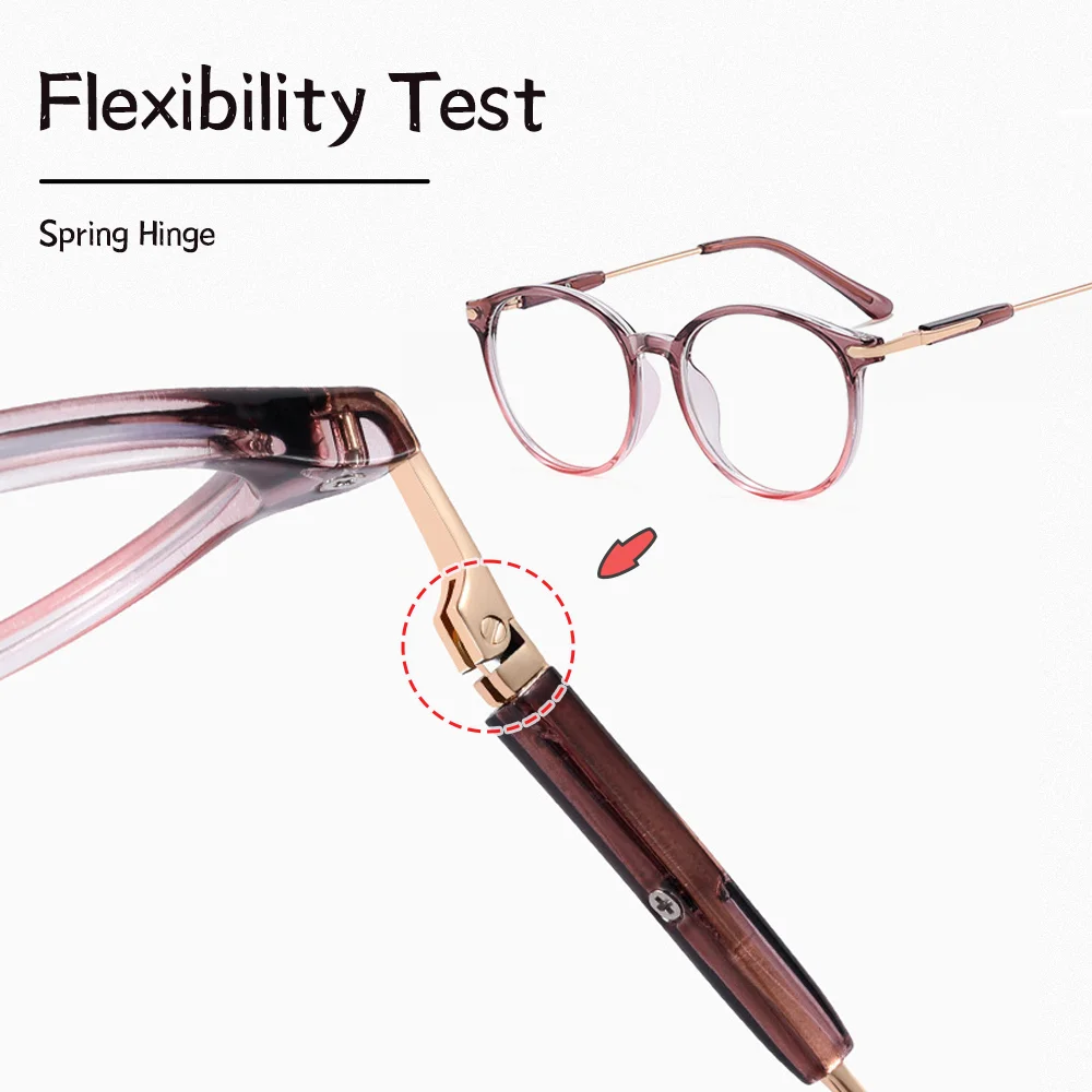 Ralferty Clear Glasses for Kids Girls TR90 Round Transparent Eyeglass Frame Children Optical Prescription Myopia Frame Anti Blue 5