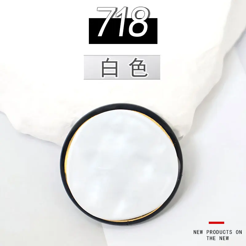 12 개/몫 25mm 도매 절묘한 매트 컬러 수지 단추 윈드 브레이커 모직 코트 단추 라운드 정장 셔츠 액세서리 N690