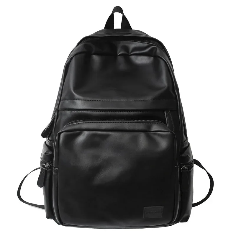 

Large Capacity Leather Women Backpack Men Travel s High Quality Book Bags Mochilas School for College Students