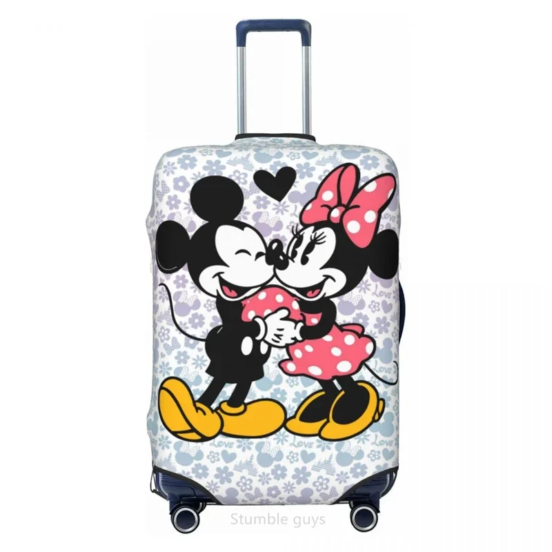 패션 M-Mickeys 디자인 여행 가방 커버 탄성 소재 18-32인치 수하물에 적합 긁힘 방지 방진 세탁 가능 여행용 액세서리
