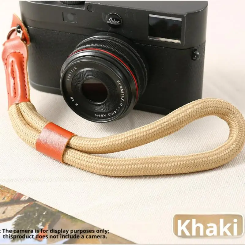 A6400 A7C 니콘 Zfc Z50 후지 X-S10 XT5 미러리스 DSLR용 수제 파라코드 카메라 손목 스트랩, 미끄럼 방지 안전 로프