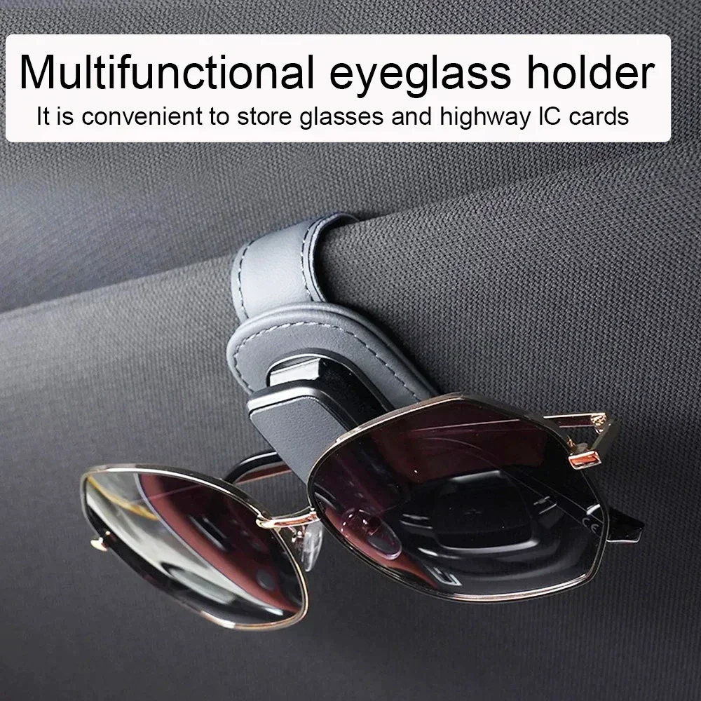 Glasses Holder Automotive Glasses Storage Clip Visor Sunglasses holder Super fiber leather automotive interior accessory