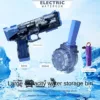 Children Continuous Firing Electric Water Gun Toys Kids Transparent Bursts High-pressure Strong Automatic Water Spray Guns Gifts 5
