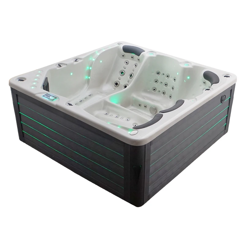 Unique Technology No Chlorine Custom Jets Massage 6 Person Outdoor Spa Hot Tub On Garden 2