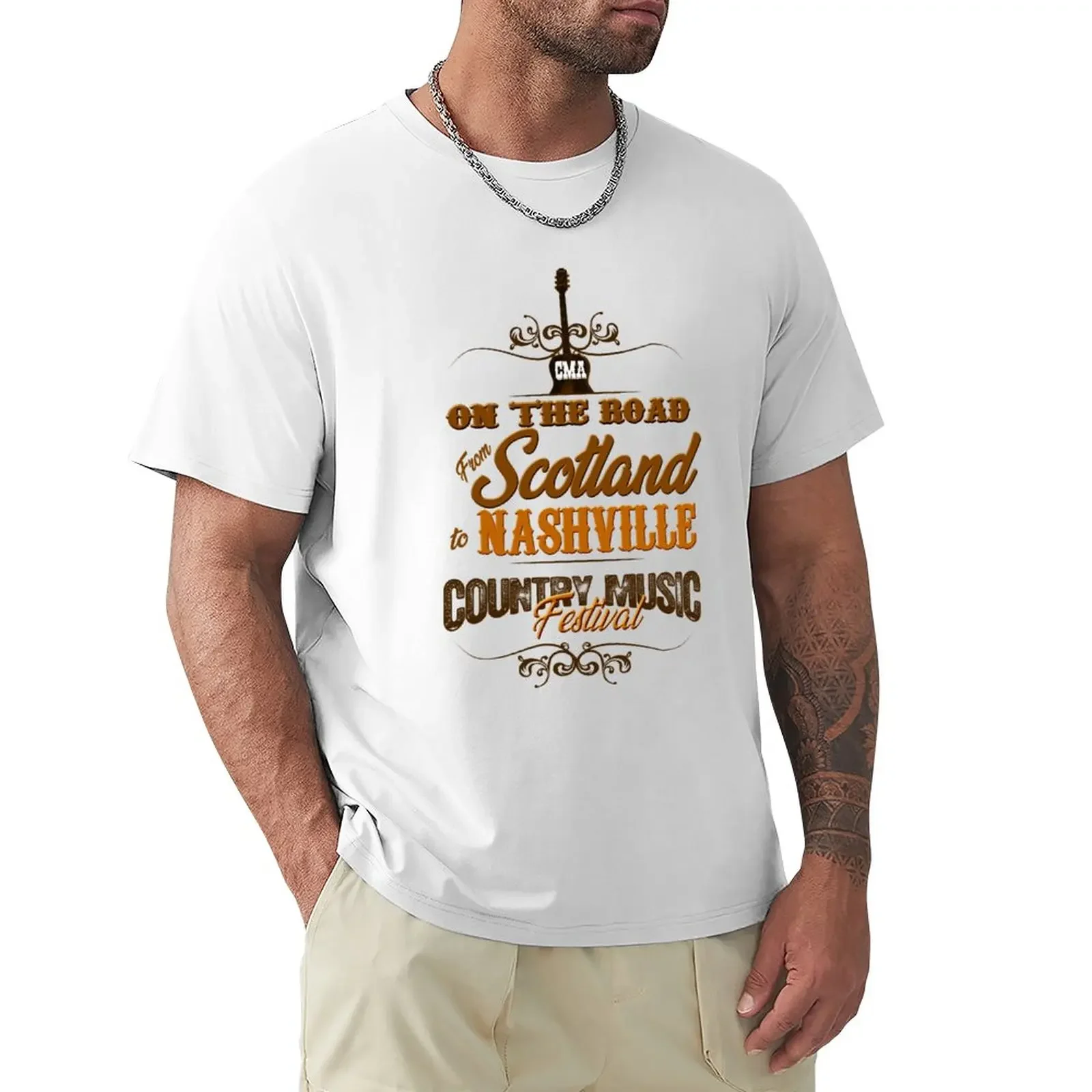 

Scotland to Nashville Country Music Festival Shirts T-Shirt boys whites tees vintage clothes mens clothing