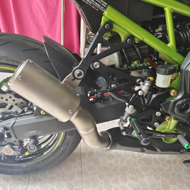 Supporto Scarico Moto Per Kawasaki Z900 2017-2023 | In Alluminio CNC | Antivibrante E Resistente - Foto 6
