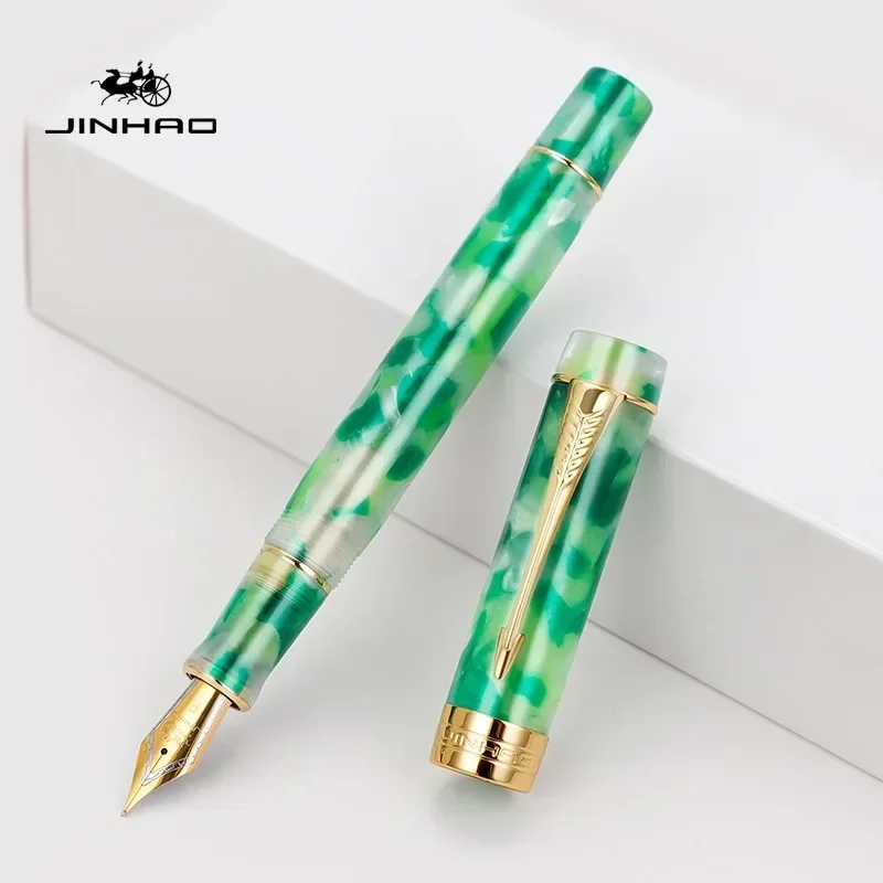 JINHAO 100 Centennial Resin Arrow Shaped Pen Golden Clip Fountain Pen Stationery Business Office School Supplies PK 9019 4