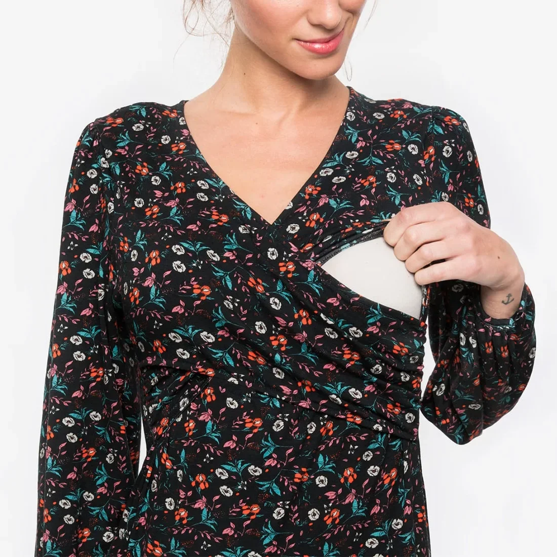Women Maternity Long Sleeve Solid Color Nursing Tops T-shirt V-neck Fashion Casual Soft Pregnant Breastfeeding Clothes t shirt cotton t shirt v neck t shirt maternity breastfeeding blouse