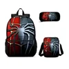 Spider-man Children's Schoolbag Marvel Hero Schoolbag Backpack Spine Fashion Shoulder Bag Lunch Bag Pencil Box Gift. 2