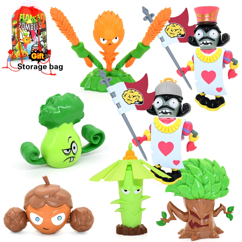 PLANTS VS ZOMBIES 2 Toys Full Set New Role Poker Bucket Zombie