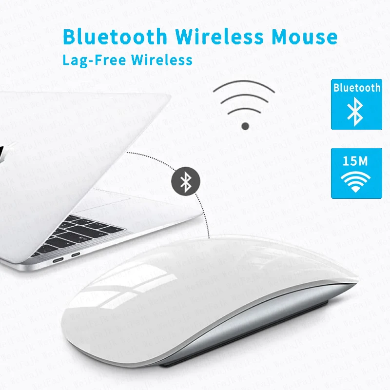 Wireless Bluetooth Touch Magic Mouse Per Apple Macbook Pro Air Mini Laptop Tablet Pc Ipad Gaming Ergonomico Mause Ricaricabile