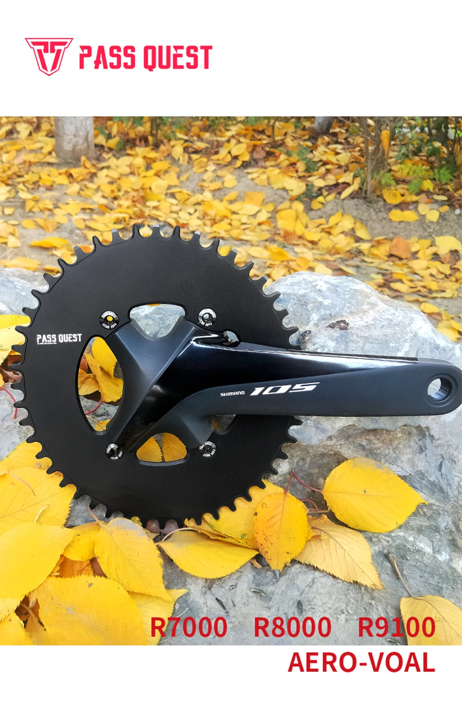 GRADAL Oval Ovoid Bronze BCD 144 ...drilled 46 Teeth chainring
