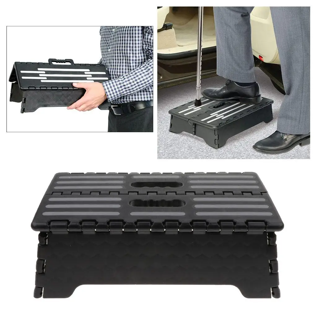 Portable Folding Riser Step Stool Outdoor Indoor Car Height Boost Heavy Duty 6