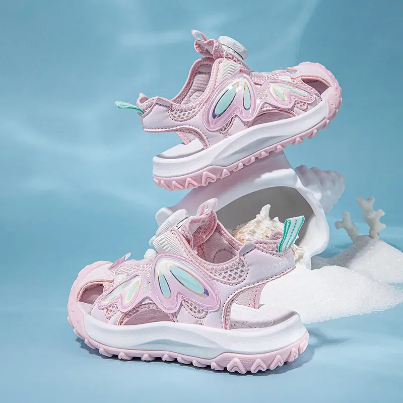 Summer Children Sandals Girls 4-12 Years Boys Kids Beach Shoes Fashion Toddlers Sandalias EUR Size 26-37