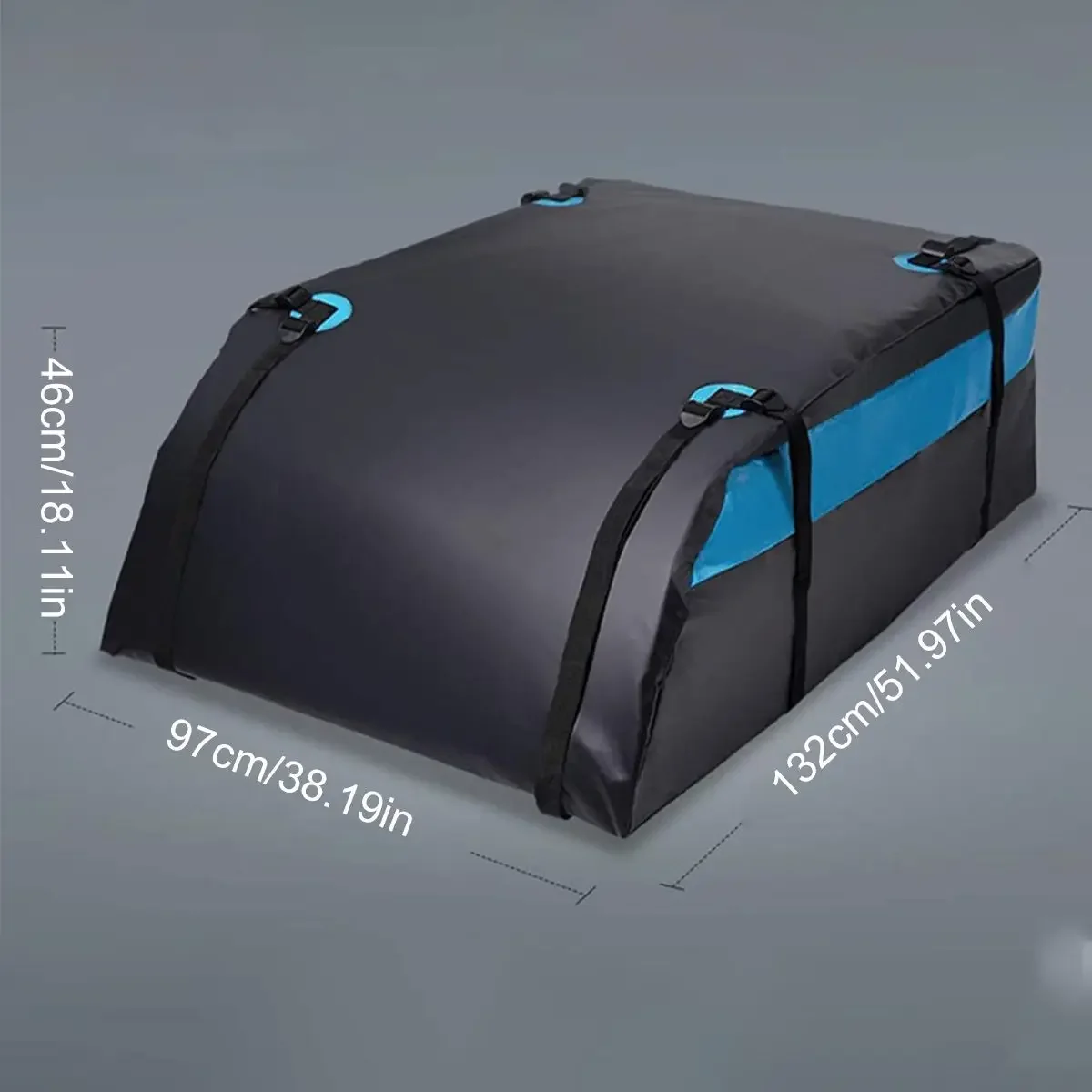 132x97x46cm Universal Large Waterproof UV Protected Car Cargo Roof Bag Carrier Cargo Luggage Travel For SUV Vehicles Body Kit