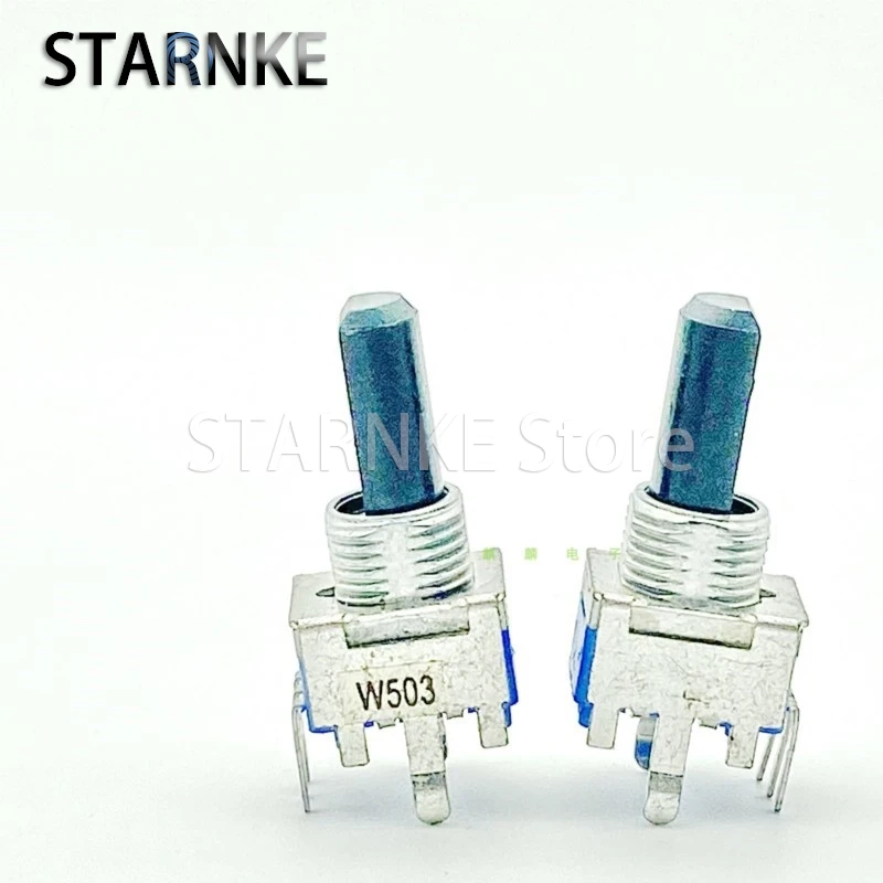 5 шт. RK09 вертикальный одиночный W50K W503 с центральным позиционированием микшер эффектор усиление громкости потенциометр D Длина вала 16 мм 3-контактный