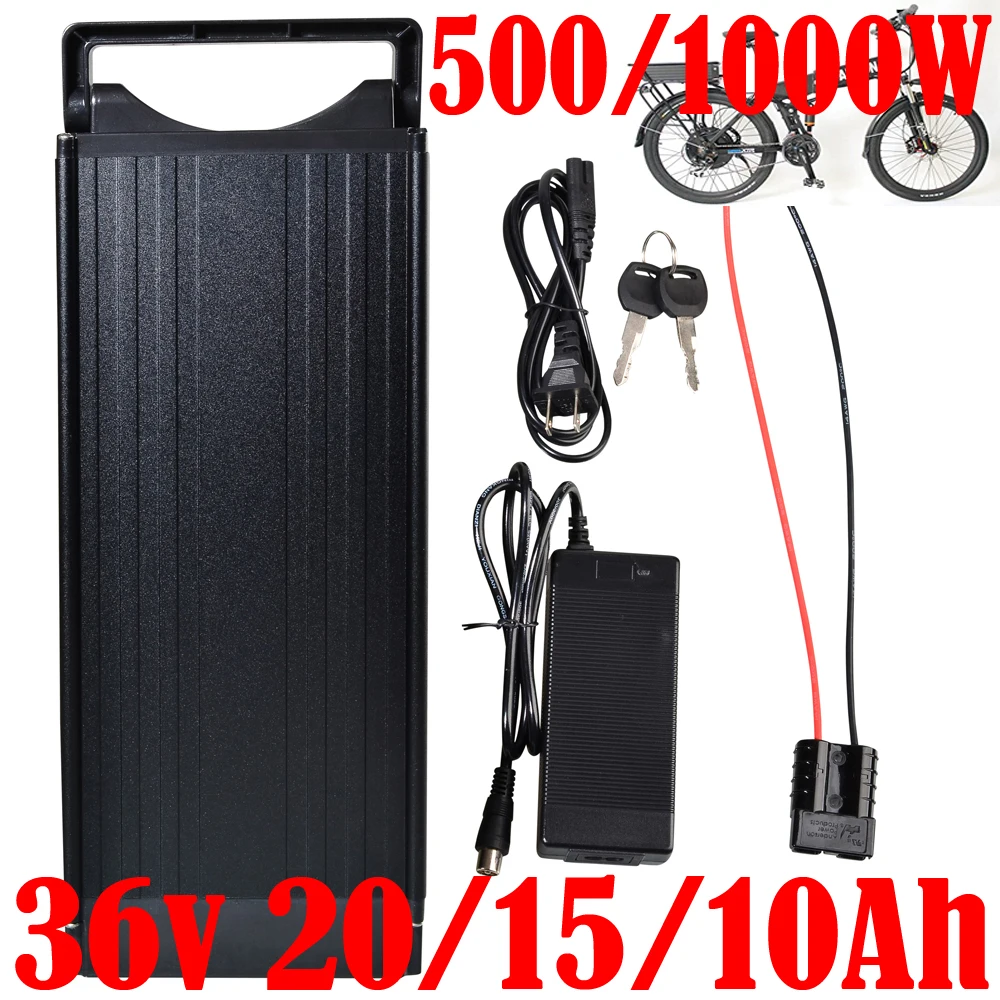 

48v rear rack ebike battery 36v 20ah 25ah 30ah electric bicycle bike lithium batteries For 500W 1000W Bafang BBS02 BBSHD Motor