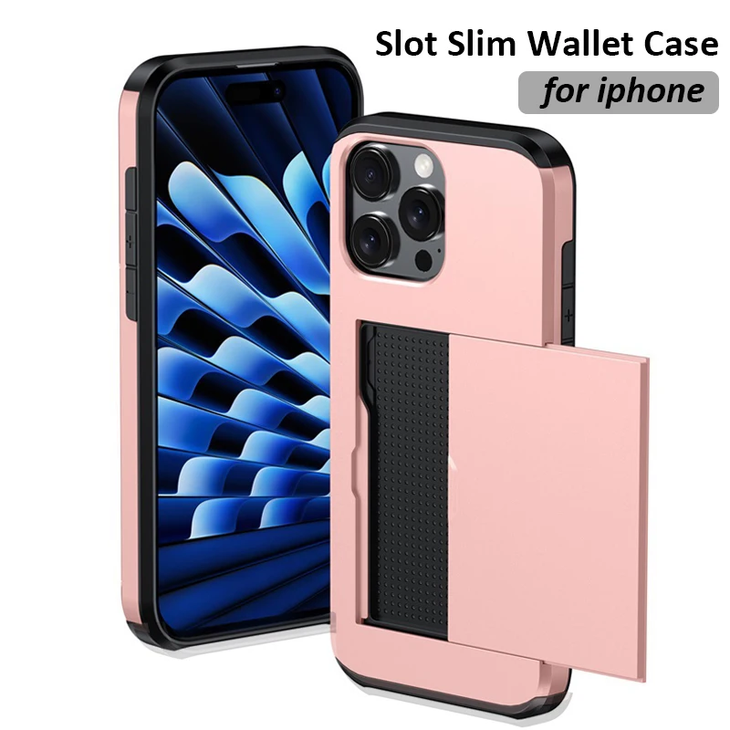 Premium Card Holder Wallet Case - Heavy Duty Protective & Shockproof Slim Cover
