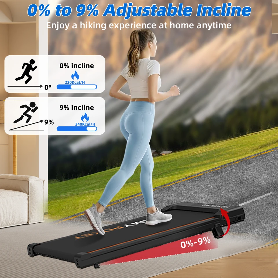 Walking Pad 3-in-1 loopband voor thuis en op kantoor, loopband, bureau, looppad met helling Walking Pad 3-in-1 loopband voor thuis en op kantoor, loopband, bureau, looppad met helling