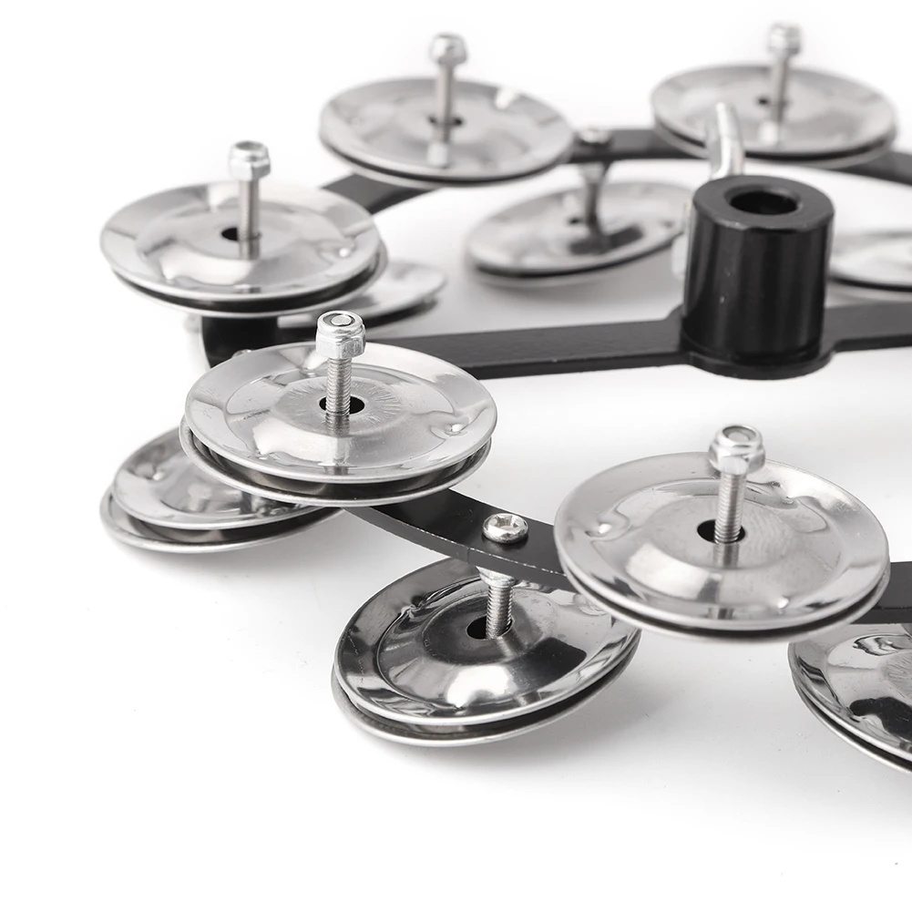 Drum Cymbals Hi Hat Tambourine Drum Set Hi Hat Tambourine Bells Percussion Instrument Accessories Gift