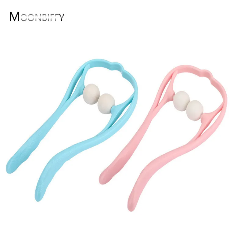 

Plastic Pressure Point Therapy Neck Massageador Massagem Relieve Hand Roller Neck Massager for Neck Shoulder Trigger Point