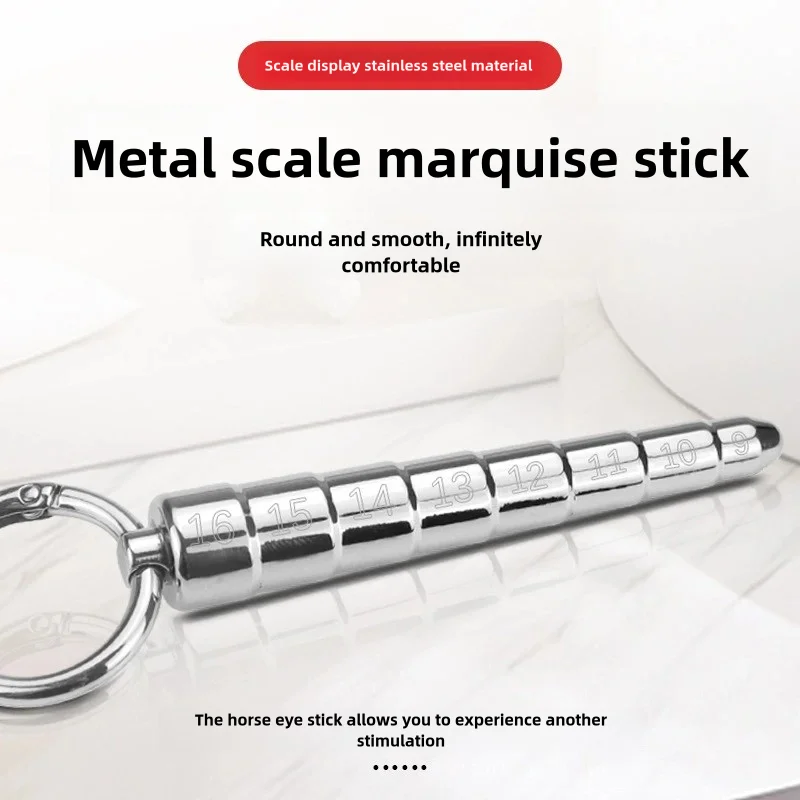 Sex Toys Tools Stainless Steel Dilator Penis Plug Urethral Bead Urine Plugging Rod Metal Expander Sex Urethral Dilation Catheter