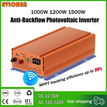 1200W 1000W Wifi Solar Inverter Anti-Backflow Photovoltaic Inverter On Grid DC 20-50V AC 220/110V MPPT Pure Sine Wave Inverter