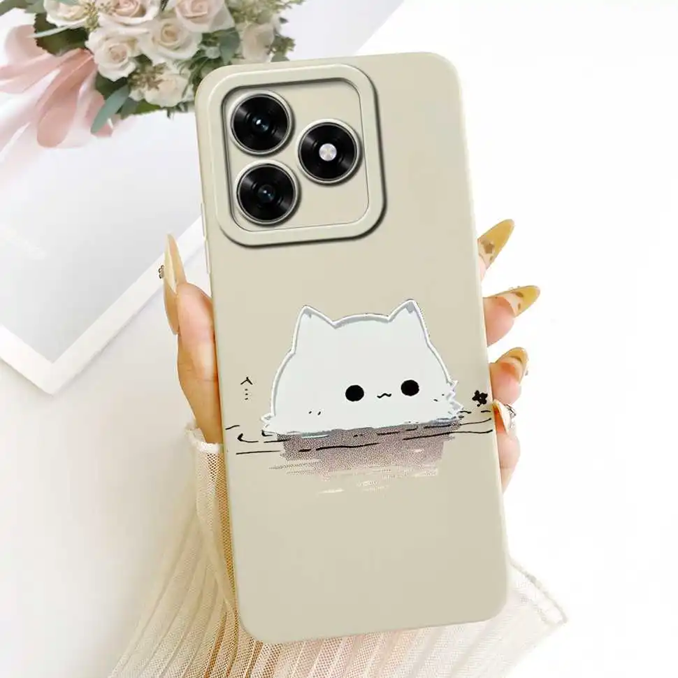 Cute Rabbit Cartoon Silicone Phone Case, Soft Protective Cover