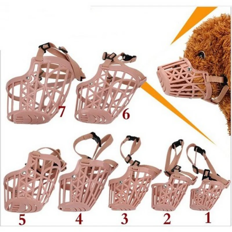 Pet Dog Mouth Cover Adjustable Muzzle Basket Anti-Biting Anti-Barking