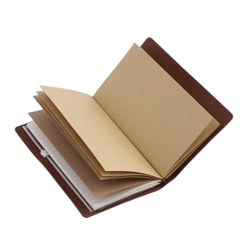 

Portable Vintage Journal Writing Notebook A6 Pu Leather Bound Daily Journal Sketchbook Planner Notepad DIY Birthday Gift