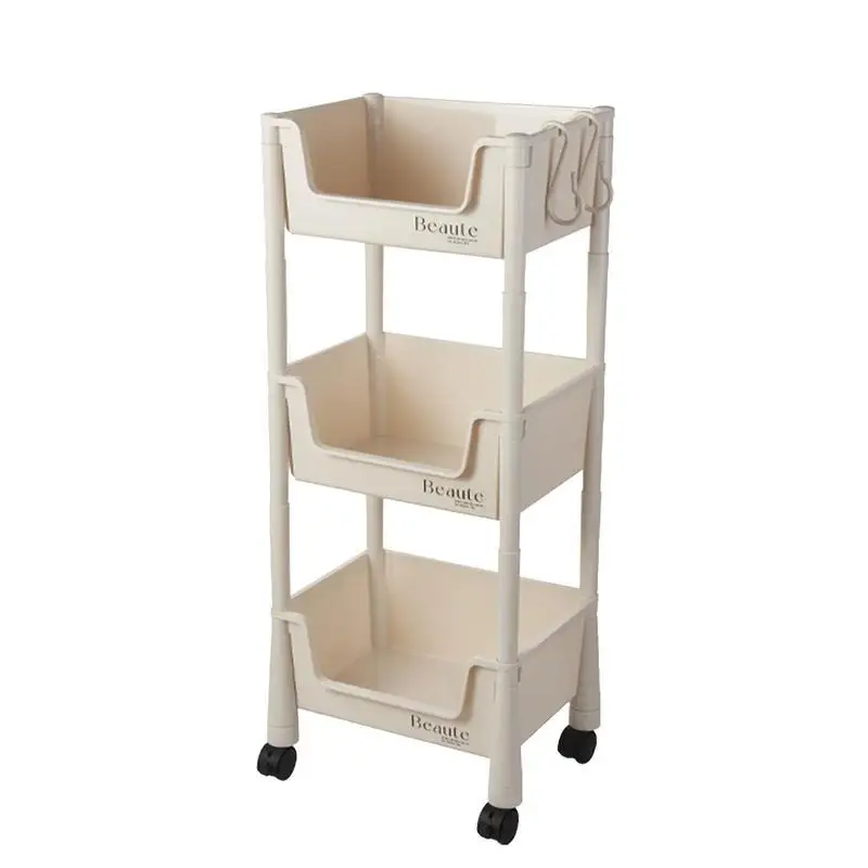 

Rolling Storage Cart Spice Rack Organizer Multi-Functional Rolling Cart Organizer With 2/3/4 Tiers Movable Storage Organizer For