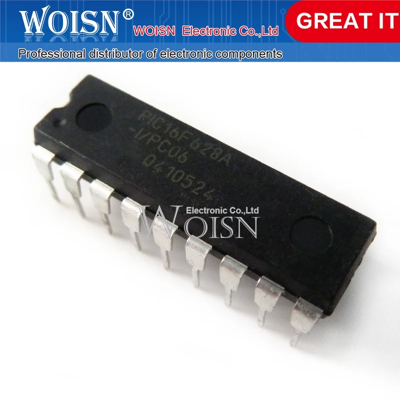 

10 шт PIC16F628A-I/P PIC16F628A DIP-18