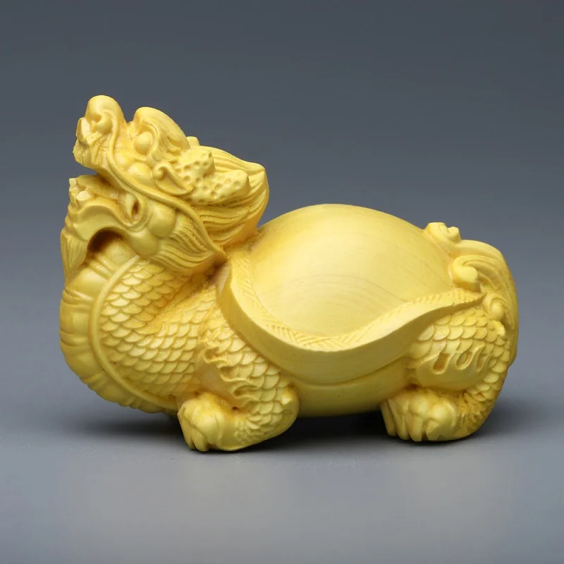 

Подарочное украшение из самшита, Боже, зверь, дракон, черепаха, автомобиль, животное, дракон, черепаха из цельной древесины, ручная работа, резьба, ремесло, подарок