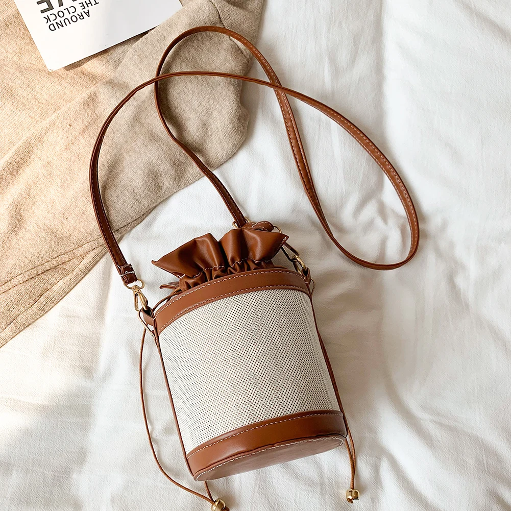 Borsa a secchiello vintage patchwork donna mini tracolla ecopelle_voghion.com