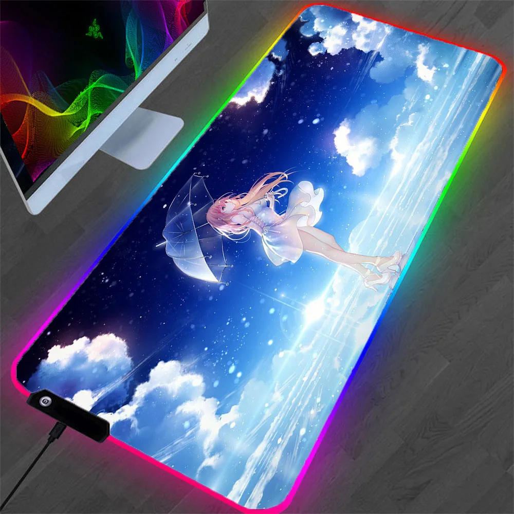 

Large Mouse Pad Anime Office Keyboard Desk Mat Gamer Computer Non-slip Xxlmini Pc Notebook Mousepad Non-slip Carpet Xl