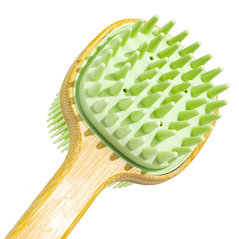 Natural Bristles Back Scrubber Shower Brush With Detachable Long Wooden Handle Dry Skin Exfoliating Body Massage Cleaning Tool 6